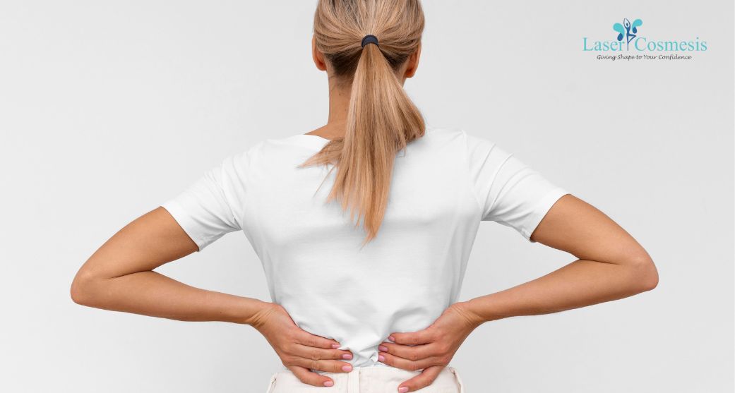 back pain due to heavy breast